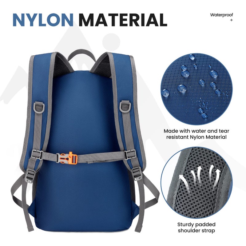 Venture Pal 35L Ultralight Lightweight Packable Foldable Travel Camping Hiking Outdoor Sports Backpack Daypack - Image 3